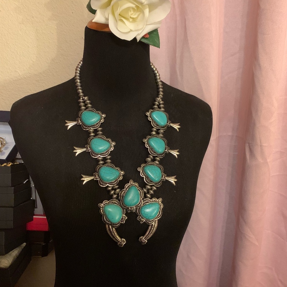 Turquoise Statement Necklace
